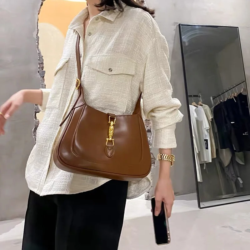 

2021 Fashion Luxury Brand Ladies Bag Real Cowhide French Underarm Bag Luxury Messenger Bag Shoulder Bag Handbag Small Square Bag