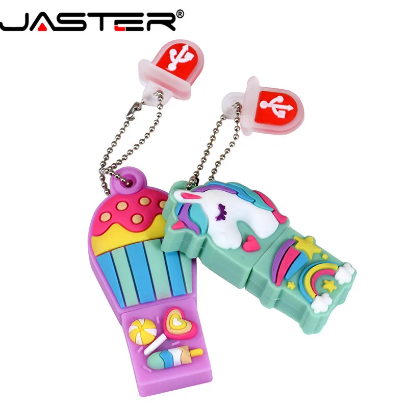 JASTER USB 2 0 Милая мультяшная ручка Конфета чехол модель флеш накопитель 4 ГБ 8 16 32 64