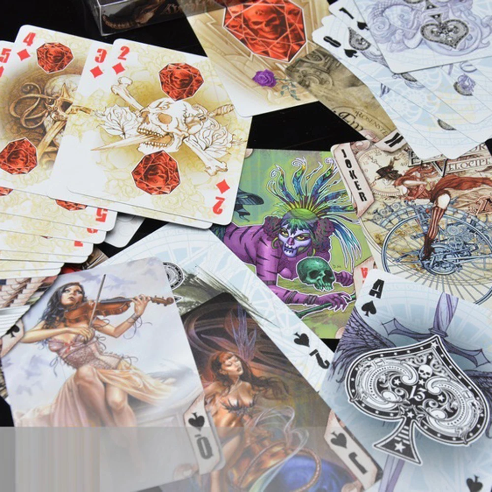 1 колода черного сердечника бумажная Алхимия искусственные велосипедные карты