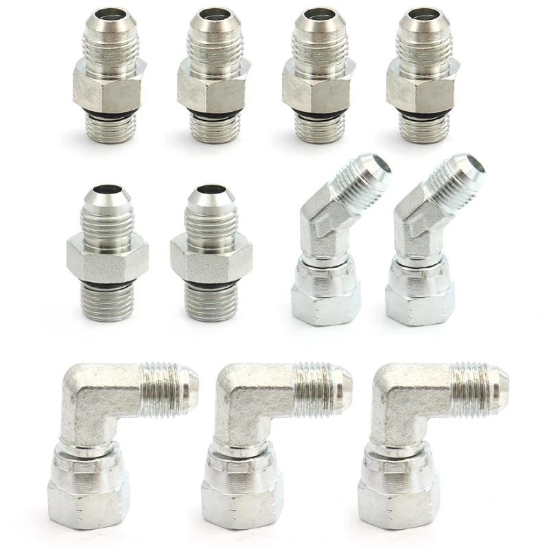 

1set Auto Car High Pressure Oil Pump HPOP Hoses Lines Kit & Crossover Line Fit for 1999-2003 7.3L Powerstroke X37F