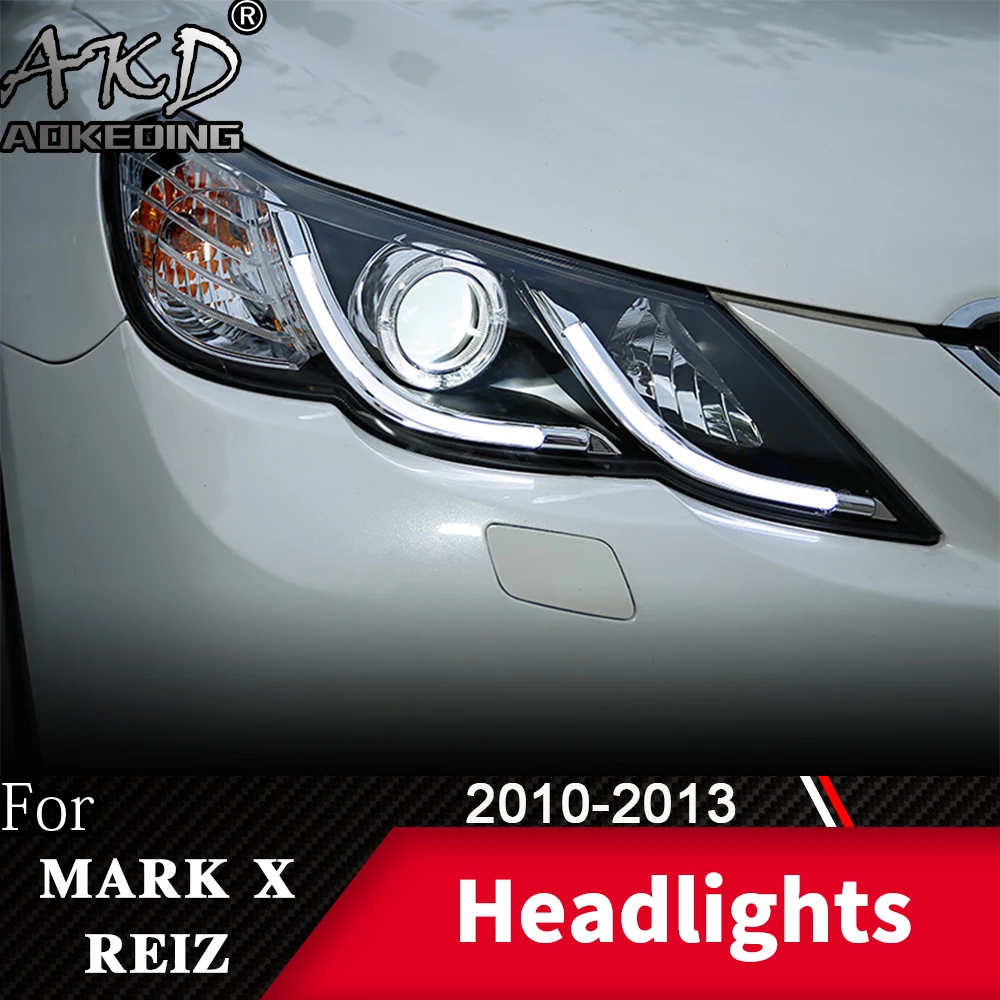 

AKD Head Lamp for Reiz LED Headlight 2010-2013 Headlights Reiz DRL Turn Signal High Beam Angel Eye Projector Lens