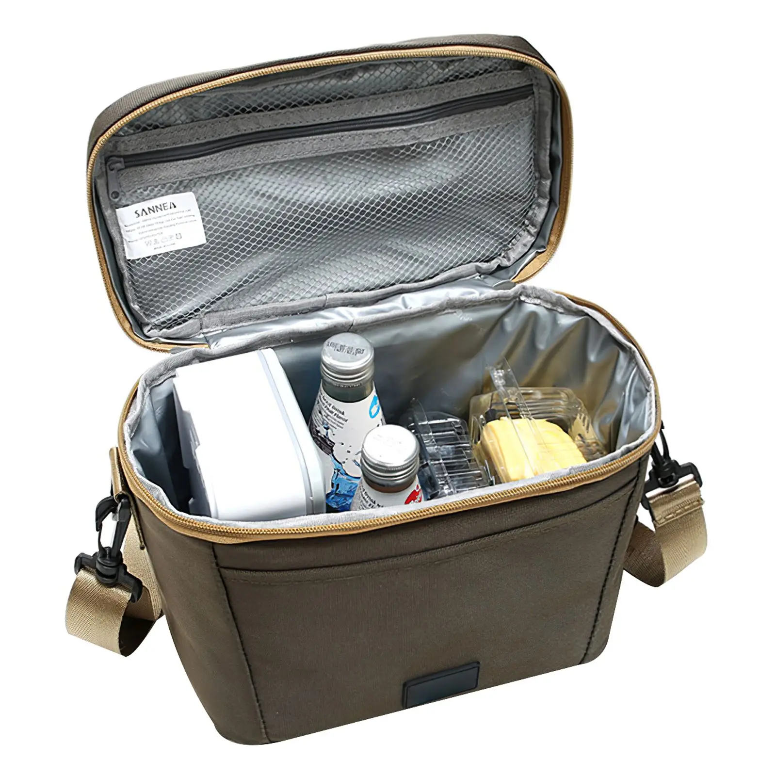 Insulated Lunch Bag Oxford Cloth Box Working Handle Large Capacity Three Layers Cooler | Дом и сад