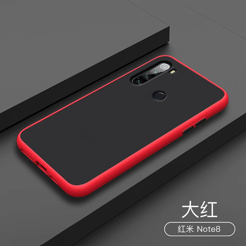 Для xiaomi redmi Note 8T Чехол Жесткий PC Прозрачный матовый защитный чехол на заднюю панель для xiaomi redmi 8 note 8 Pro Чехол