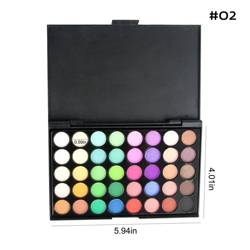 

40 Colors Matte Shimmer Eyeshadow Palette Long Lasting Waterproof Powder Eye Shadow Makeup Kit Easy To Wear Eye Shadow Makeup
