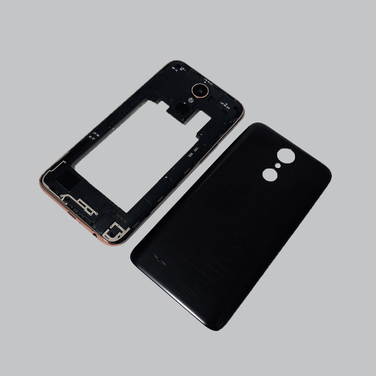Корпус для LG K10 2017 M250 M250N M250E M250DS крышка средней рамы 1 Sim / 2 + задняя аккумулятора |