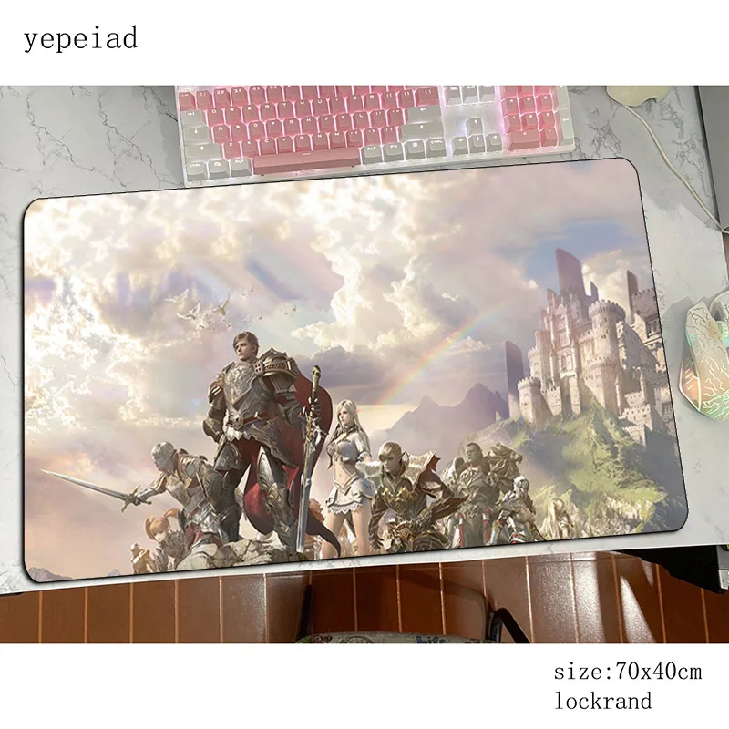 Геймерский гелевый коврик для мыши lineage 2 70x40 см большой игровой аксессуары