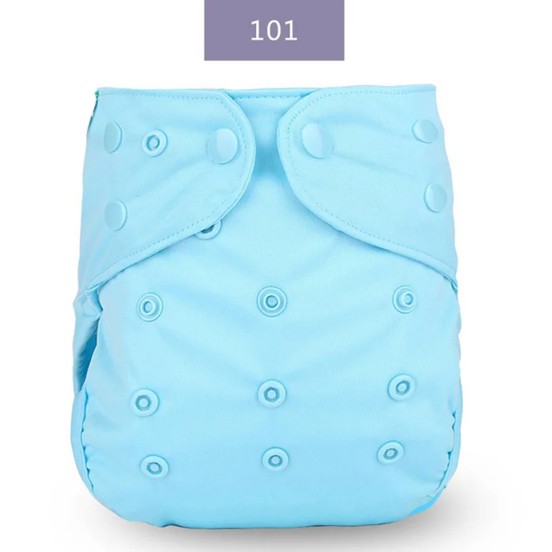 Cloth Diapers Baby Solid color Leak-proof Adjustable Reusable Aappies Washable | Мать и ребенок