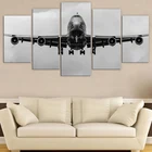 Постер Боинг 747, HD печать, черно-белые фотографии самолета, 5 Ретро стилей для гостиной, офиса, настенная Картина на холсте