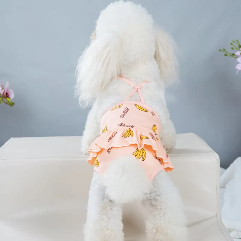 

Cute Washable Dog Diper Pet Jumpsuit Physiological Pants Antibacterial Dogs Underwear Durable Dog Shorts Sanitary Briefs Panties