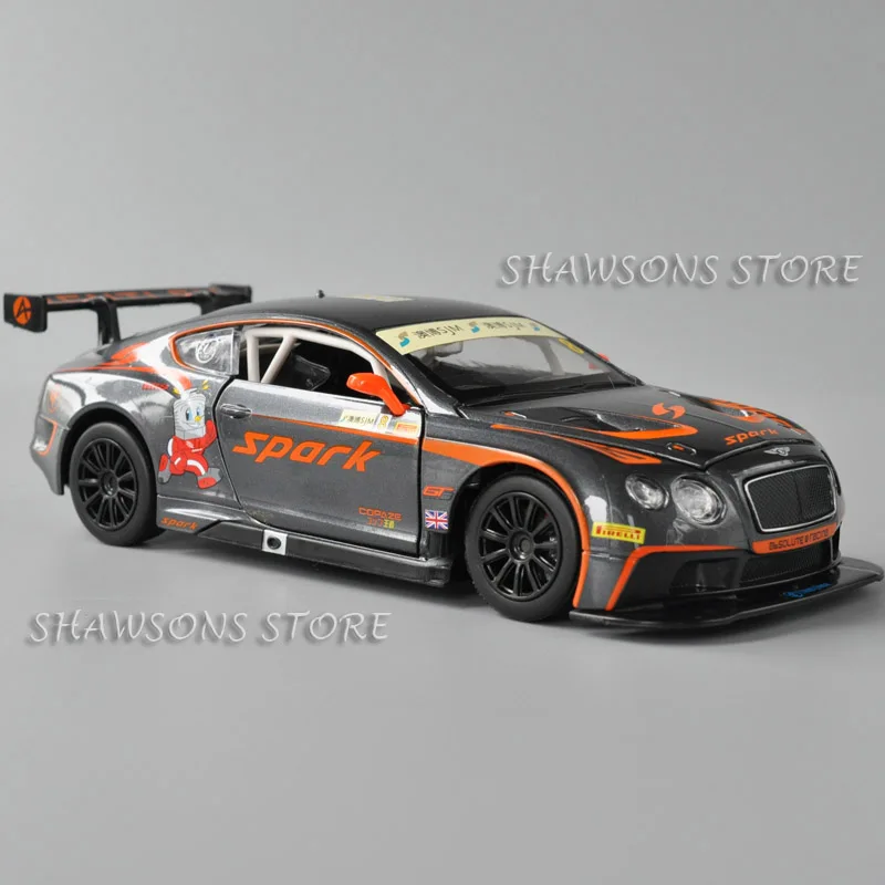 

1:24 Scale High Light Sport Racing Car Model Toy Diecast Metal Continental GT3 Concept Miniature Replica