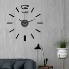 3D DIY большие настенные часы зеркальные наклейки бесшумные часы настенные современный дизайн Европейский стиль простые для домашнего декора подарки поставка