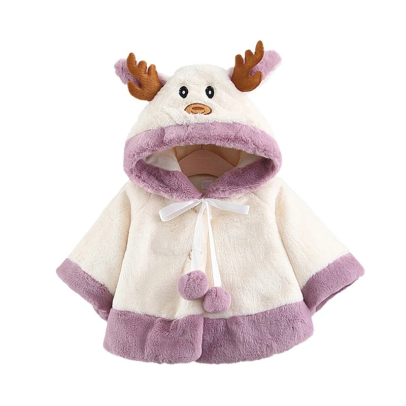Пальто для маленьких девочек; утепленная флисовая куртка с капюшоном; однобортная теплая зимняя верхняя одежда с длинными рукавами