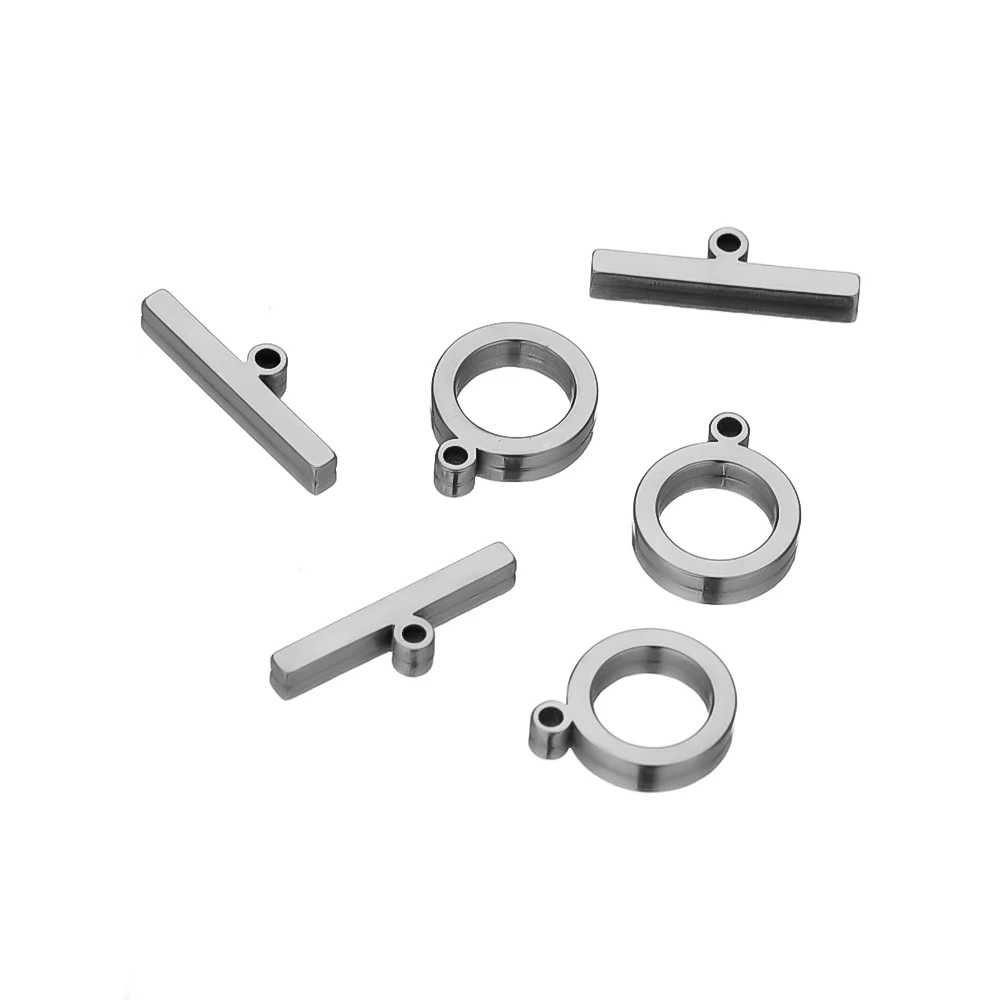 Золотистые плоские застежки-переключатели OT из нержавеющей стали для