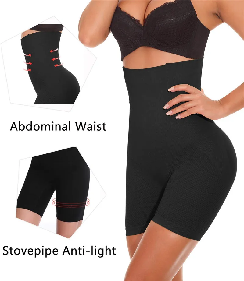 NINGMI High Waist Trainer Tummy Control Panties Women Slimming Pants Push Up Butt Lifter Shapewear Pulling Underwear Body Shaper | Женская