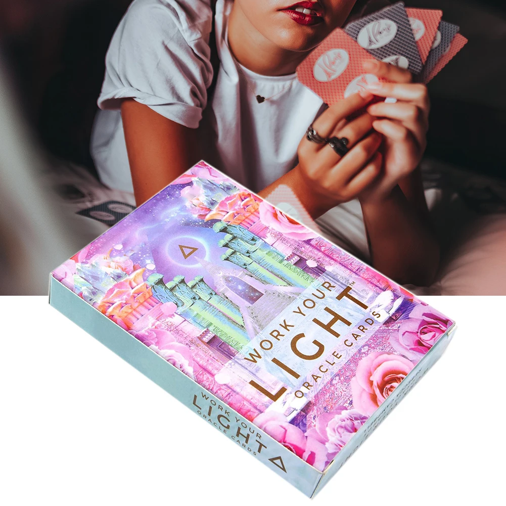 44pcs Magical Romance Angels Social Gathering Fate Board Game Portable Tarot Cards English Version Playing Deck Family Party | Спорт и