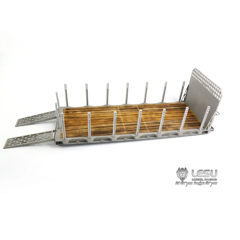 1/14 LESU металлическая платформа для TAMIYA RC трактор грузовик прицеп