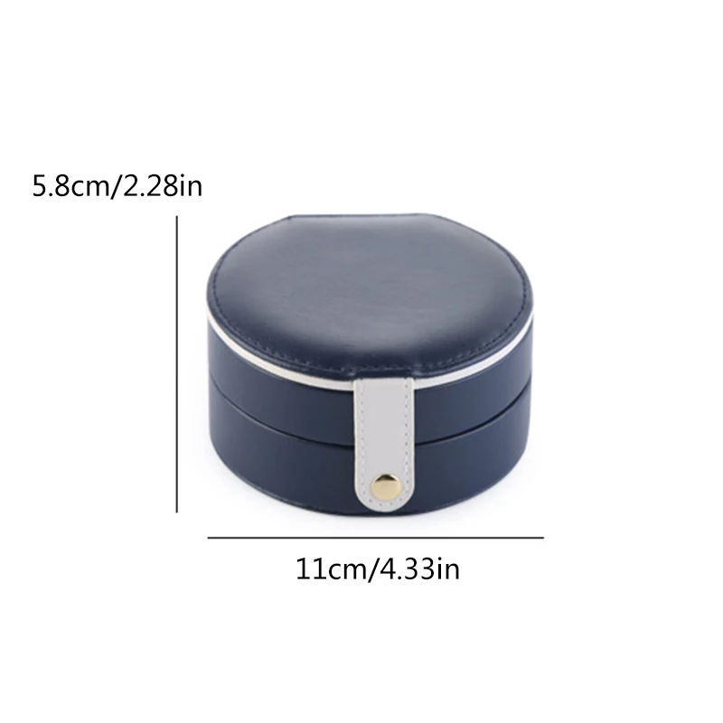 

Portable Jewelry Box Container Traveling Leather Jewelry Storage Box Necklace Case Earring Jewelry Organizer Display Box