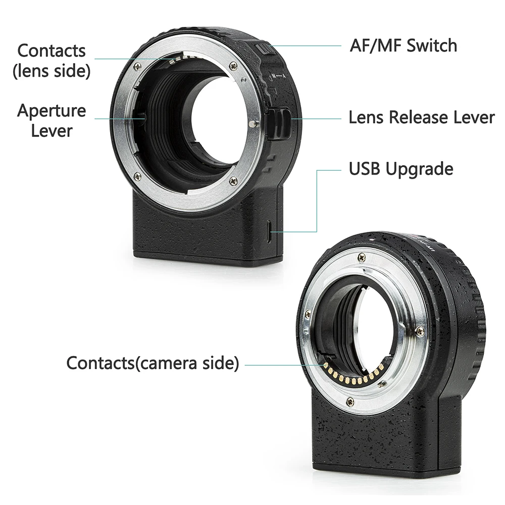 Viltrox NF-M1 Adapter Auto Focus Lens for Nikon F-Mount to M4/3 Camera Panasonic GH4 GH5 Olympus E-M10 III E-M5 | Электроника