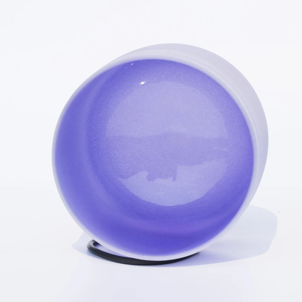 12 дюймов Note B корона чакра светильник-фиолетовая Чакра кварцевый кристалл поющая