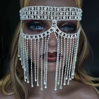 mask crystal chain tassel props mask hot selling birthday party masquerade high end props fashion female ornaments fashion sexy