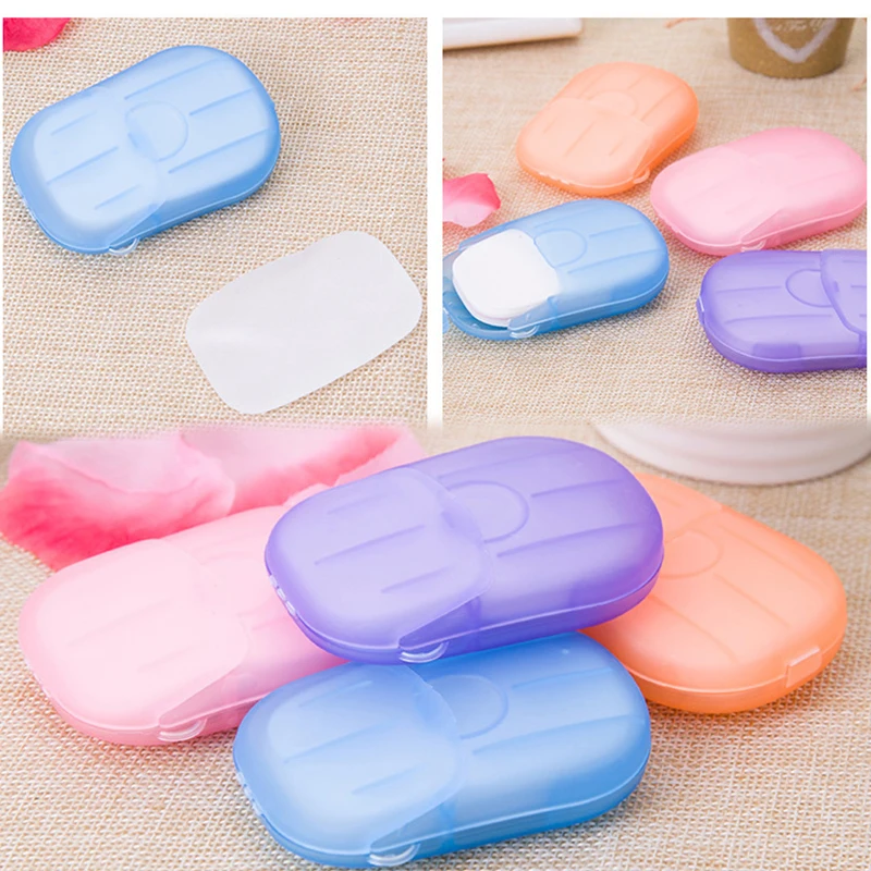 20 шт./лот одноразовая дорожная мини бумага для мыла мытья рук ванны портативная