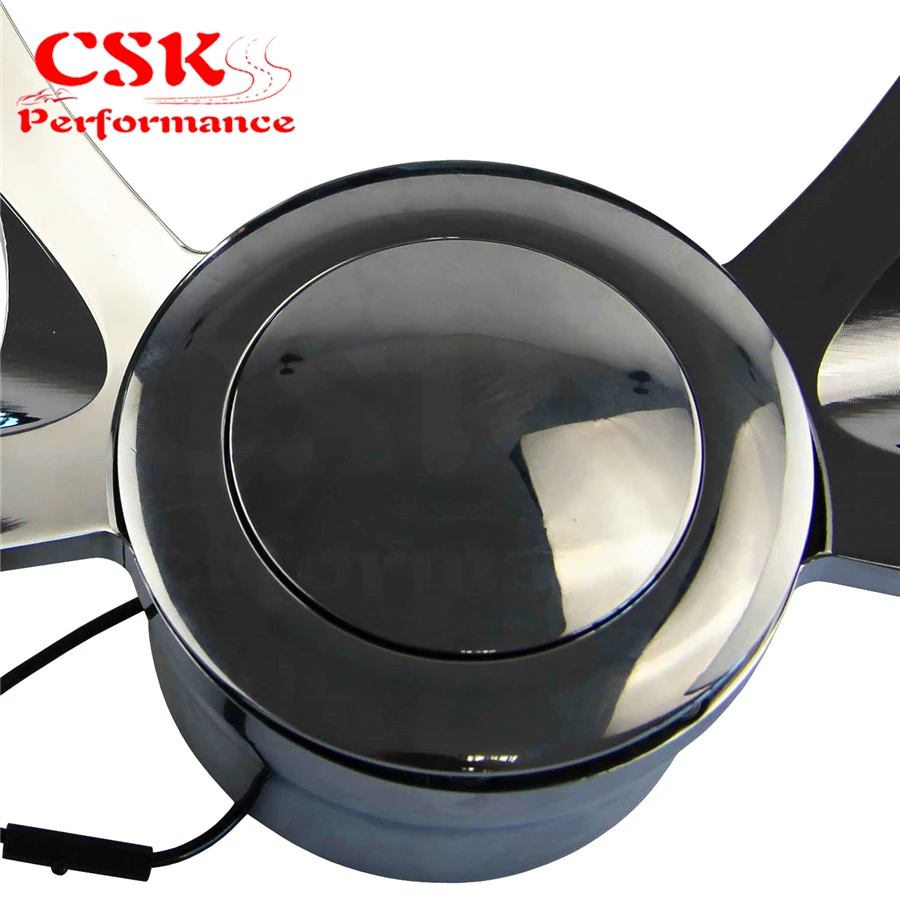 9 болт 14 &quotХромированная заготовка рулевого колеса с кнопкой рога и адаптером