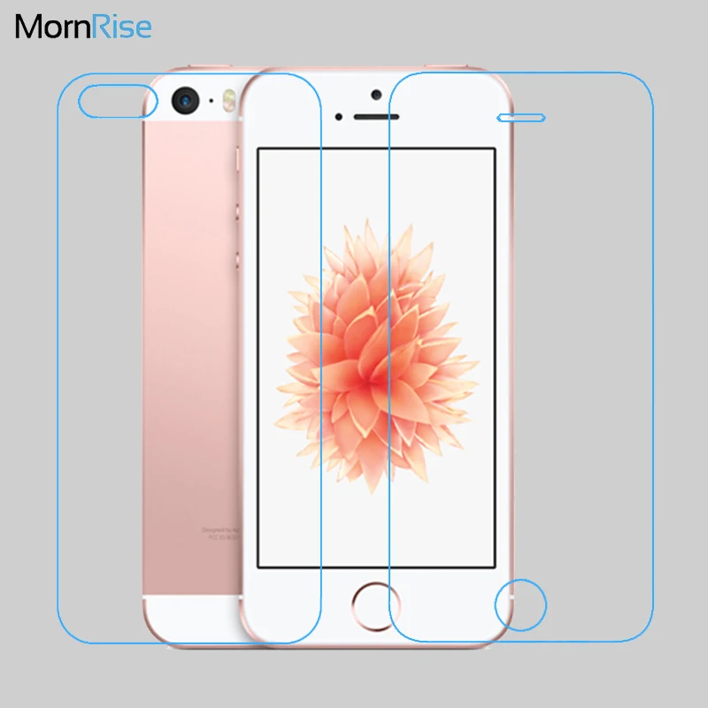 2 шт = 1 Фронт + назад 0.26 мм закаленное стекло для Apple iPhone 5 5S 4 4S стекла Протектор