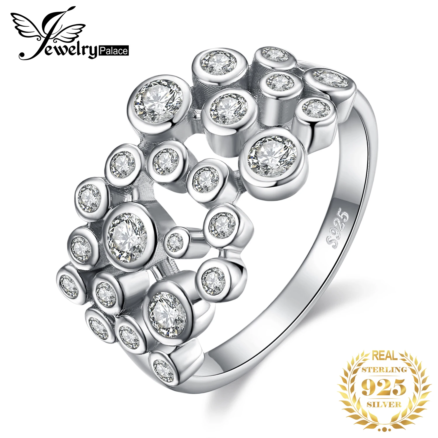 Ювелирный дворец Арт Деко ободок набор кубического циркония обещание свадьба