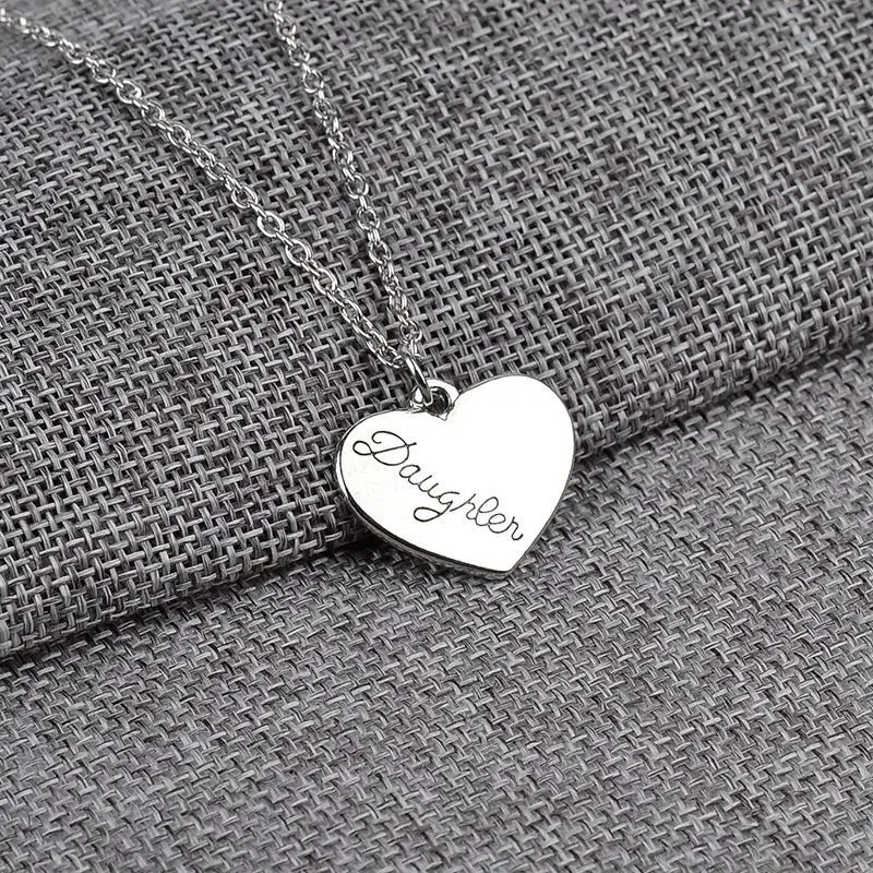 

Custom Mother Daughter Puzzle Necklace Love Gift For Mom Grandma Stainless Steel Personalized Mom Heart Necklace