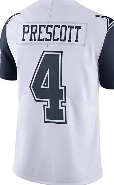 

Customized Stitch For Men Women Kid Youth Dak Prescott New White Gray Blue Navy American Football Jersey Shirt
