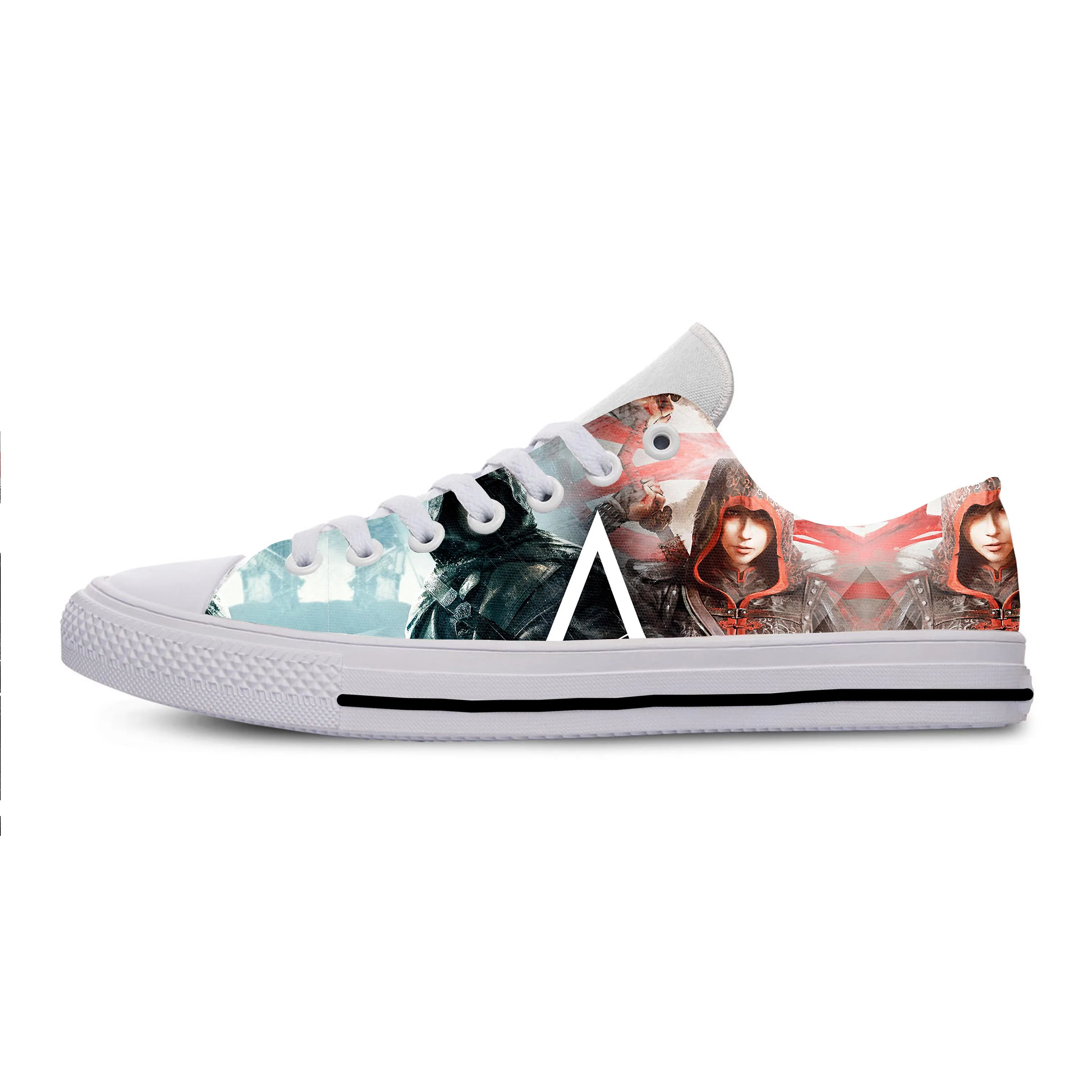 Assassins Creed 2019 hot fashion 3D Sneakers for men/women high quality Harajuku printing casual shoes | Обувь