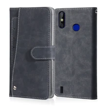 Luxury Vintage Case Tecno Spark 4 Air 5 3 Pro Power CM (KA9) POP 3 Case Leather Flip Wallet Card Stand Magnetic Book Phone Cover