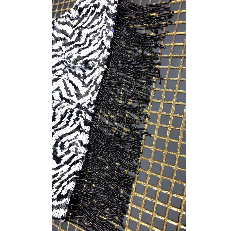 2019 модные пикантные Клубные наряды Черный и белый блесток сексуальное боди из 2