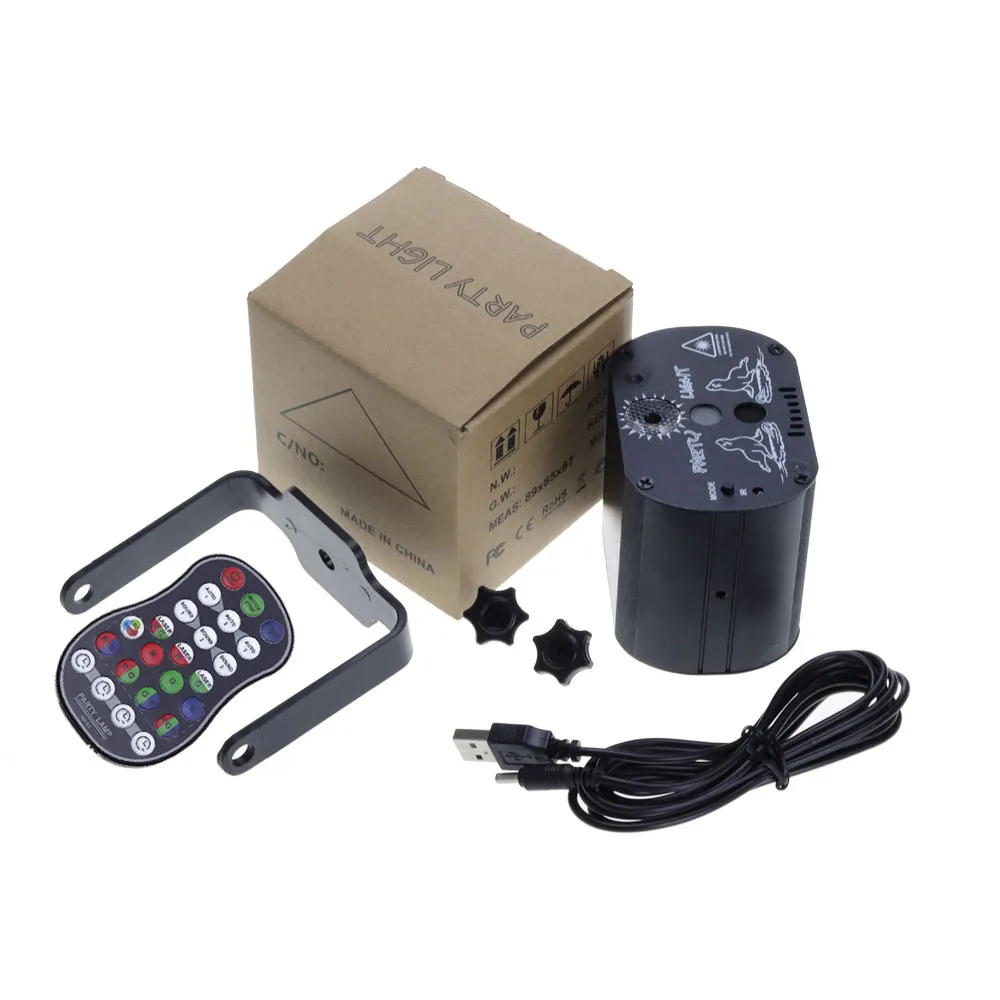 

60 modes LED disco light USB rechargeable RGB laser projection lamp wireless controller effect stage lights party DJ KTV ball