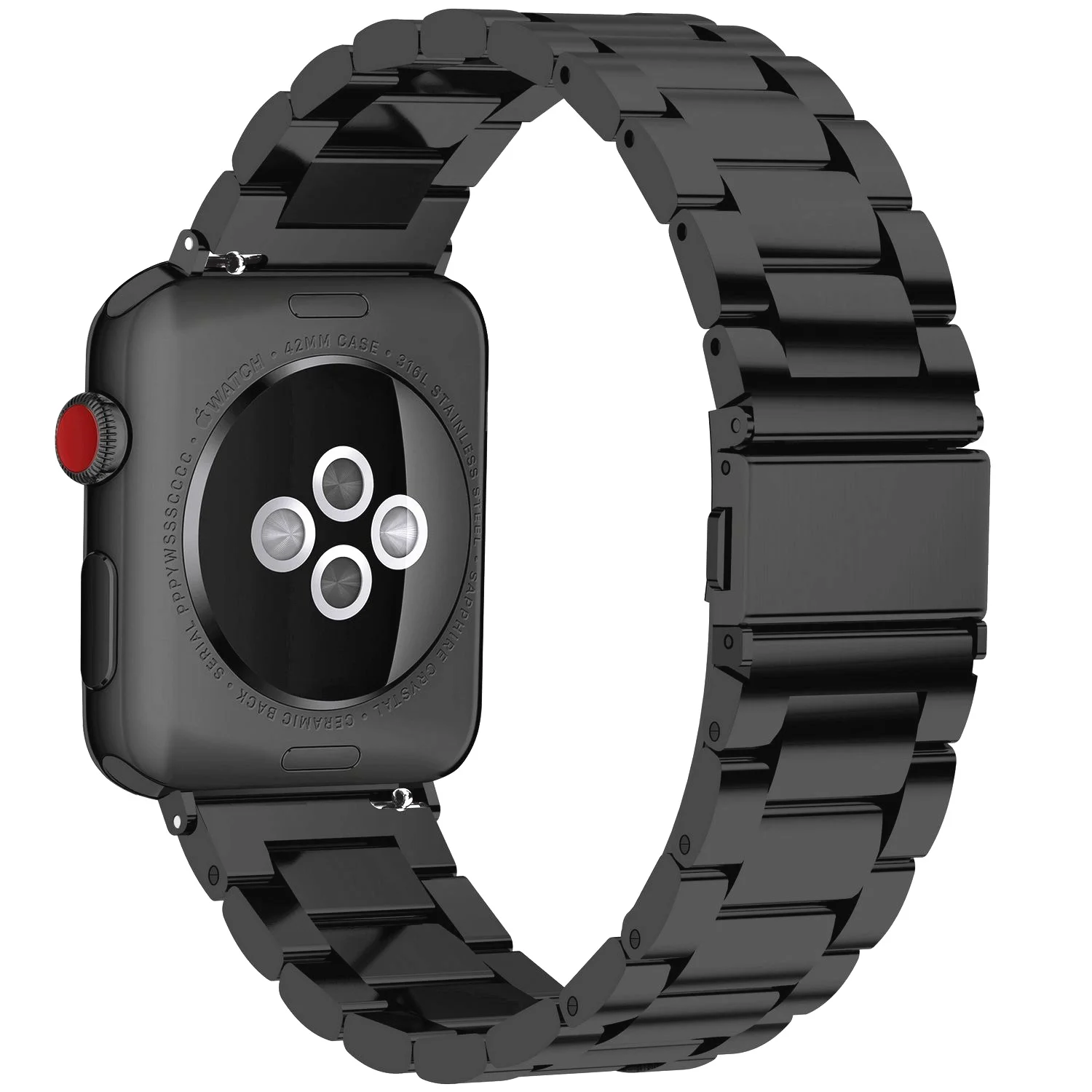 2 шт. ремешок для Apple watch 44 мм 40 мм iWatch 42 мм 38 мм браслет из нержавеющей стали+ Миланская петля Apple watch 4 5 3 2 1