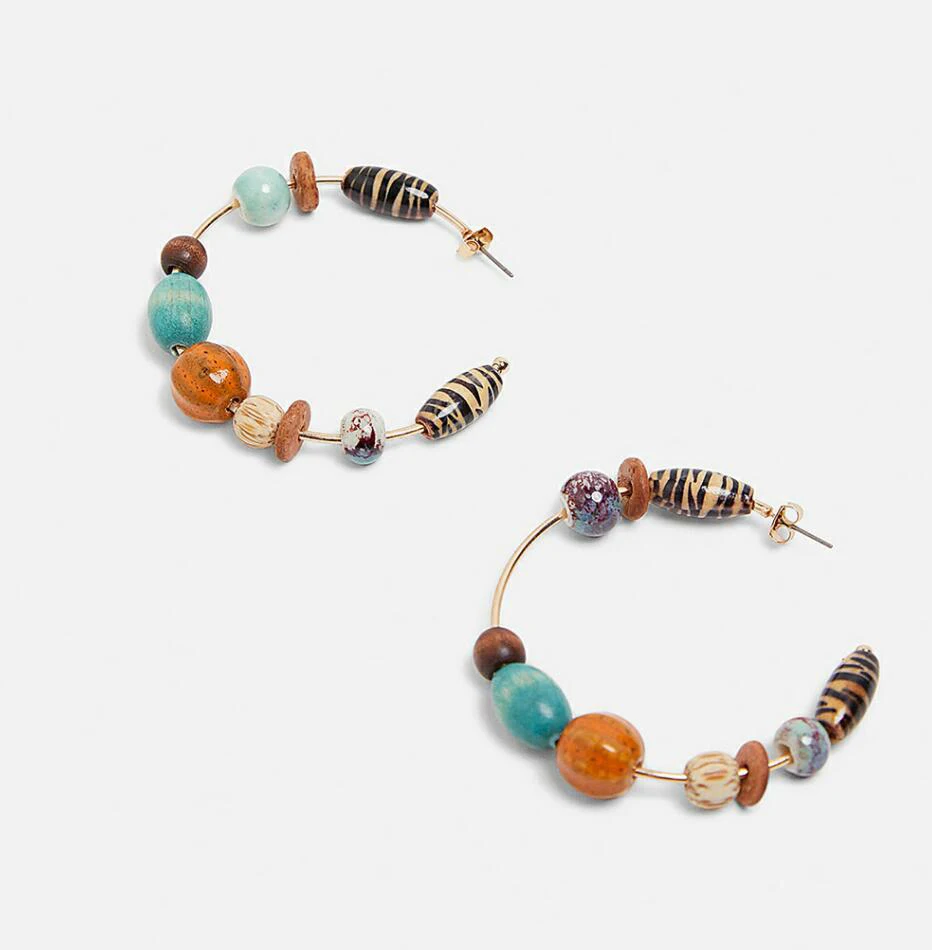 ZA стразы, Длинные гравийные круглые серьги в виде цветка для женщин,, металлические треугольные серьги в форме сердца, зеленые блестящие серьги, повседневные пляжные серьги - Окраска металла: 11