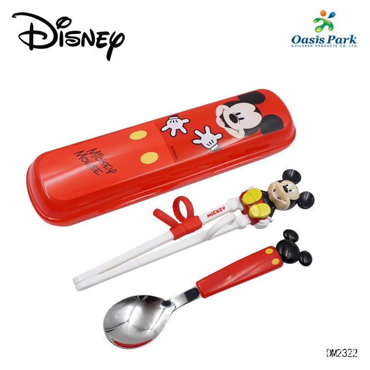 Детская посуда Disney из нержавеющей стали портативная обучающая ложка