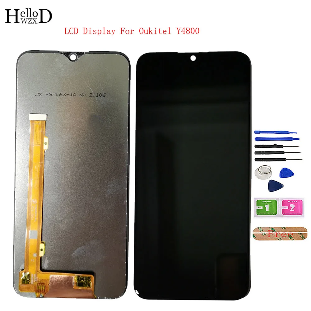 

Mobile Phone LCD Display For Oukitel Y4800 LCD Display Touch Screen Sensor Digitizer Panel LCDs Repair Parts Tools