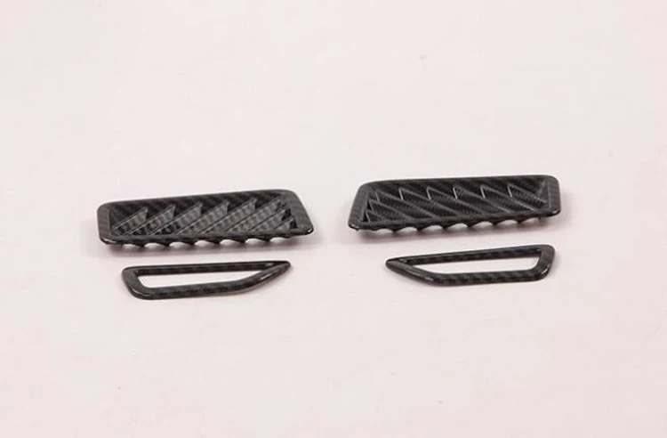 ABS Front Upper Air Condition Outlet Vent Decoration Frame Cover Trims Carbon Fiber Fit For TOYOTA RAV4 RAV 4 2019 2020 | Автомобили и