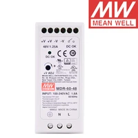 original mean well mdr 60 48 dc 48v 1 25a 60w meanwell single output industrial din rail power supply
