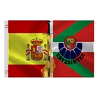 BANDERA DE ESPAA ERTZAINZTZA POLICIA VASCA EUSKADI 3x5 футов 90x150 см 100D полиэстер с двумя латунными люверсами открытый или внутренний флаг