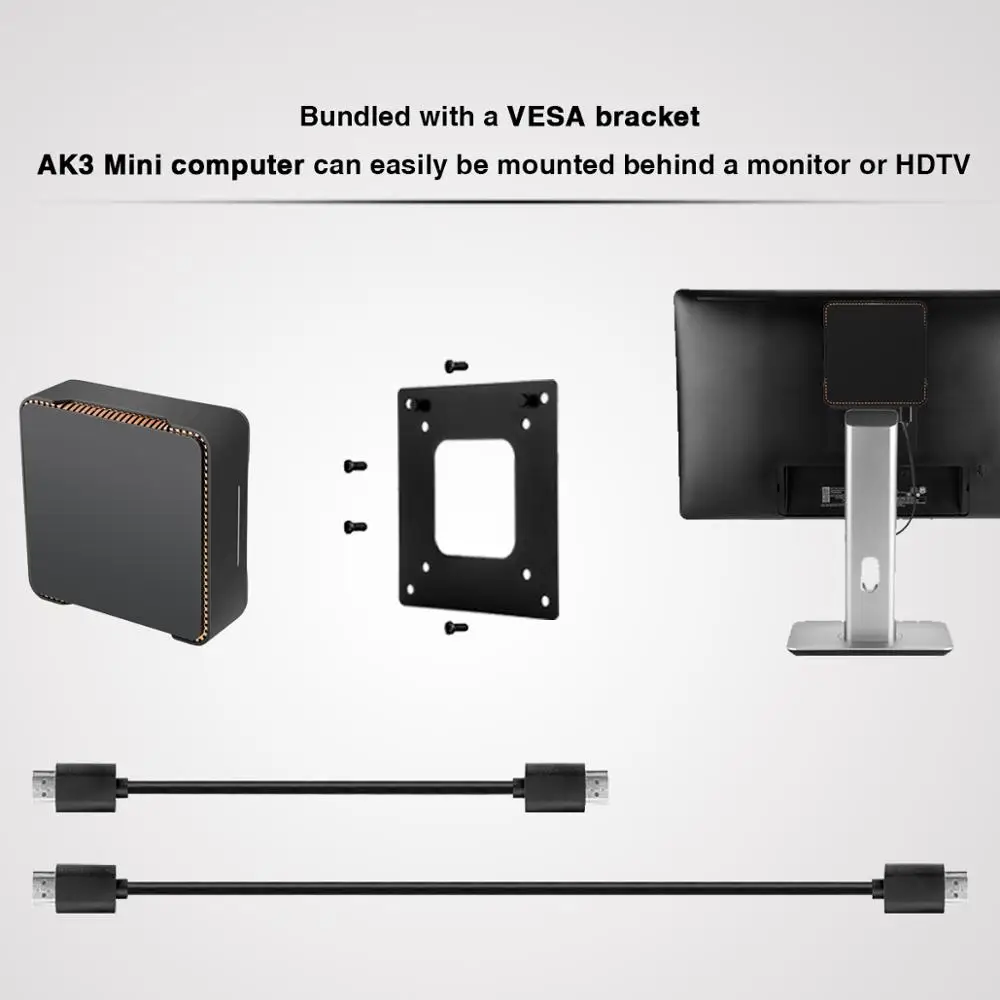 Высокое качество AK3V J3455 Мини ПК ТВ коробка 4+ 32G для Windows 10 с linux ОТТ ТВ коробка мини ПК Мини компьютер AGV HDMI 4K HD USB3.0* 2
