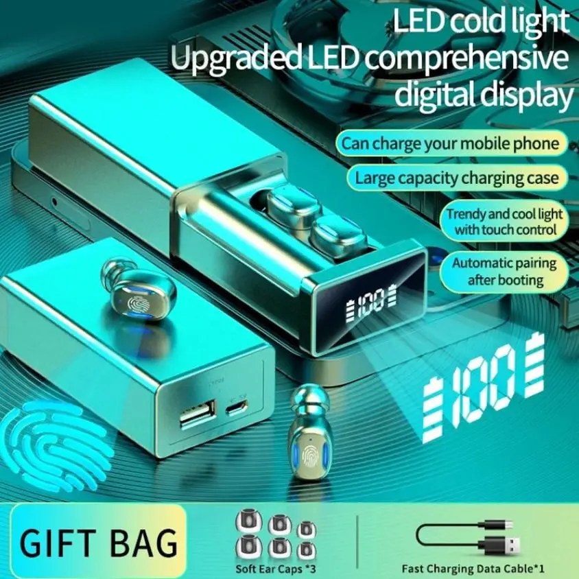 

TWS-стереонаушники KINGSTAR с поддержкой Bluetooth и сенсорным управлением