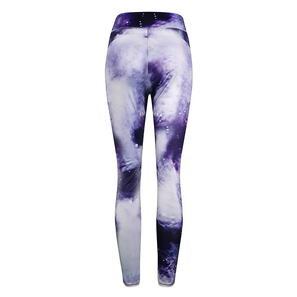 Женские модные леггинсы Cosmic Galaxy узкие штаны для йоги с ночным небом и карманами