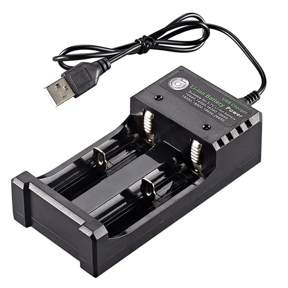 USB 18650 Батарея Зарядное устройство черные 4 слота AC 110V 220V двойной для QI