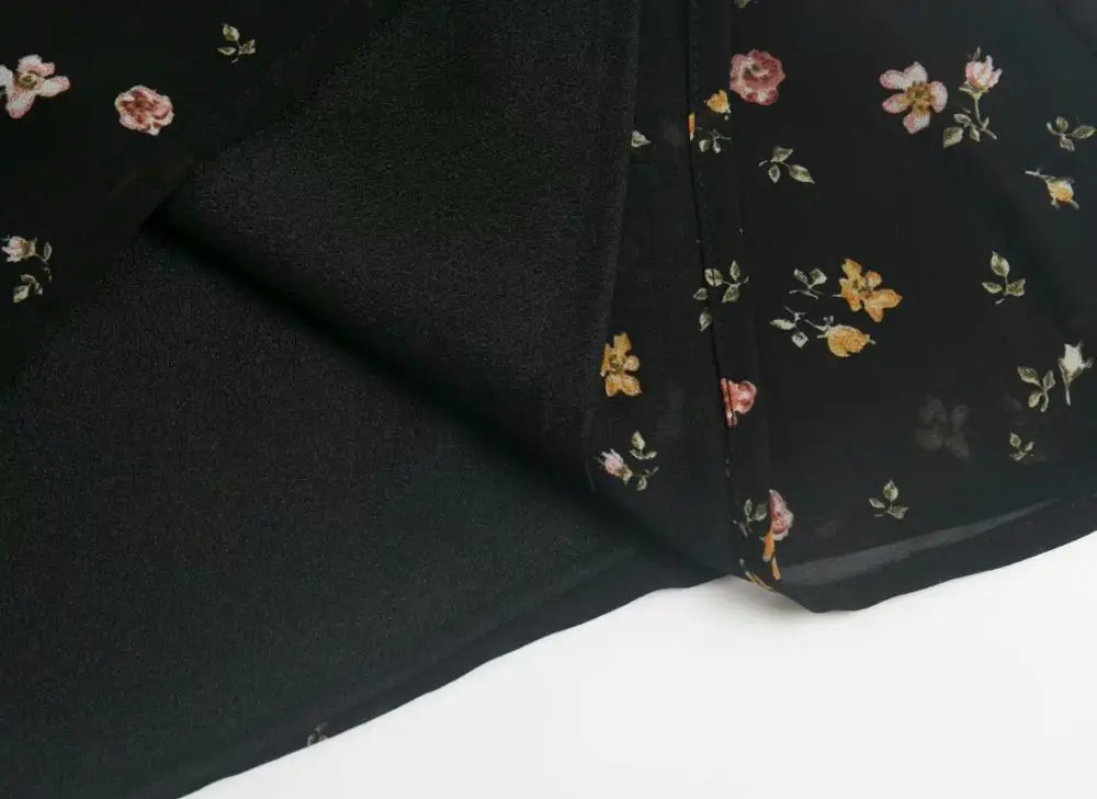Bazaleas винтажное черное платье с цветочным принтом Ретро эластичный бюст vestido модное платье с присборенным лифом и 3/4 рукавами женское платье