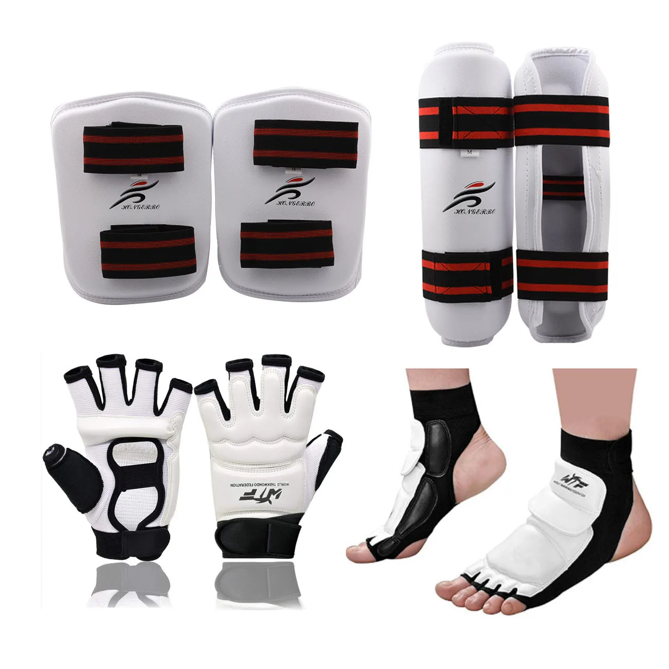 

Adults Children Karate Gloves Taekwondo Uniform Leg Warmer Hand Protector Professional Shin Guard Men Fight Boxing MMA Equipment