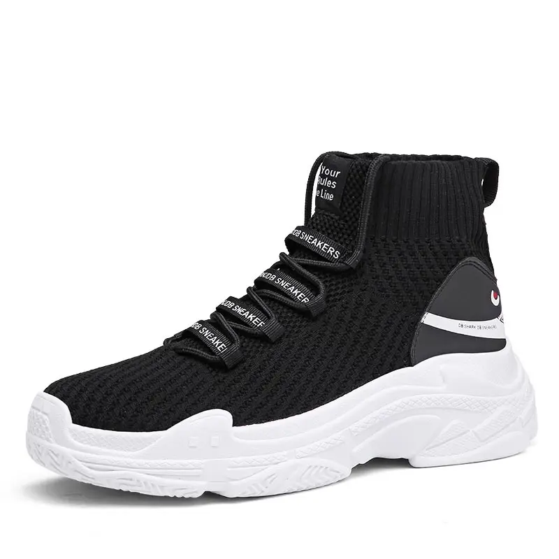 Large Size High Top Chunky Sneakers Socks Women's Sport Shoes Men Running Women Platform Sports Woman Red GMB-0214 | Спорт и