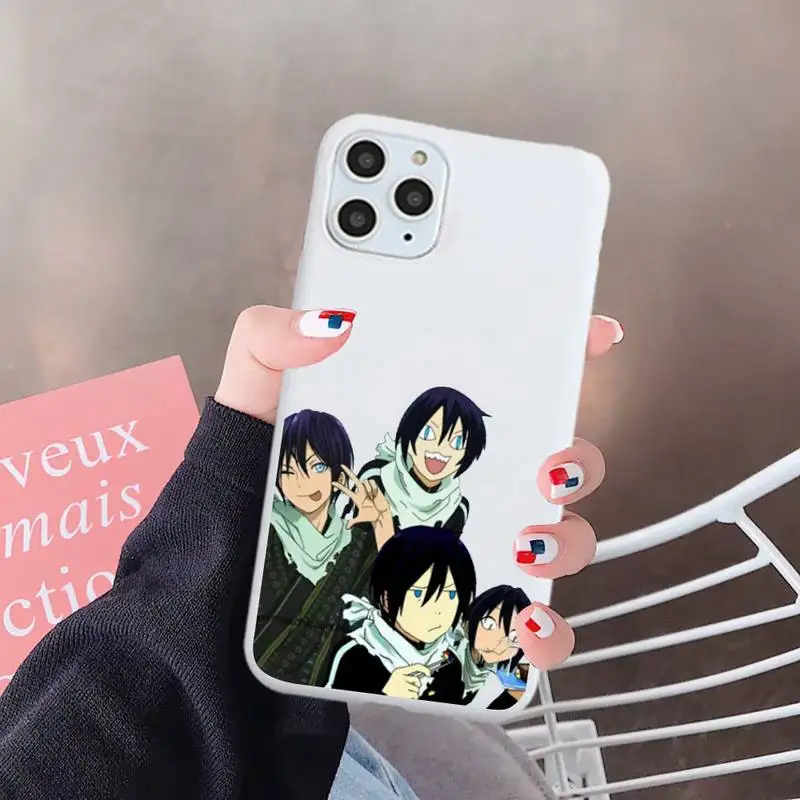

Noragami yato manga Anime Phone Case White Candy Color for iPhone 6 7 8 11 12 s mini pro X XS XR MAX Plus