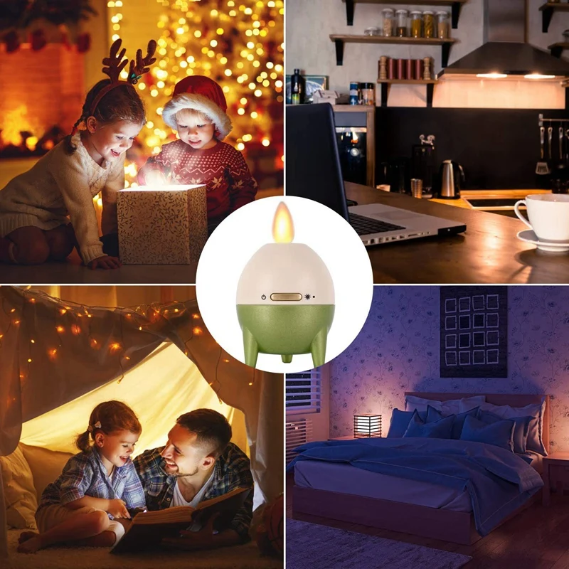 

Bluetooth 5.0 LED Flame Flickers Speaker Light TWS Wireless Portable Speaker with Romantic Candle Warm Light